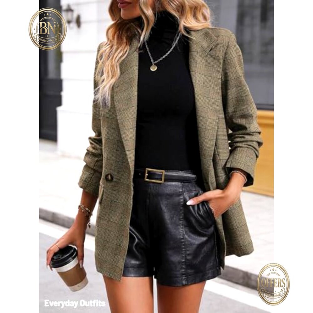 Polyester Blend Fully Lined Blazer With Pockets F… - image 2